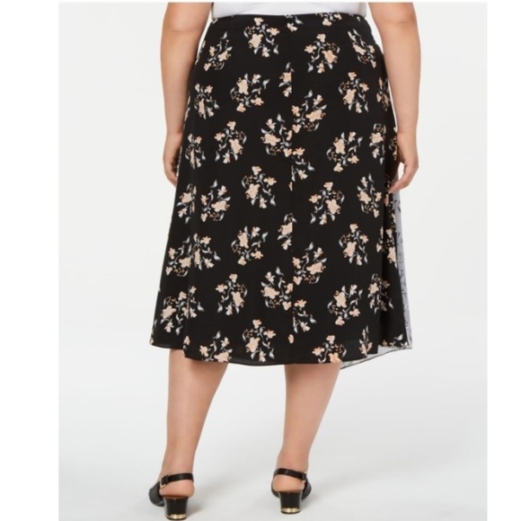 Calvin Klein Patchwork Asymmetrical Skirt - Picture 2 of 8